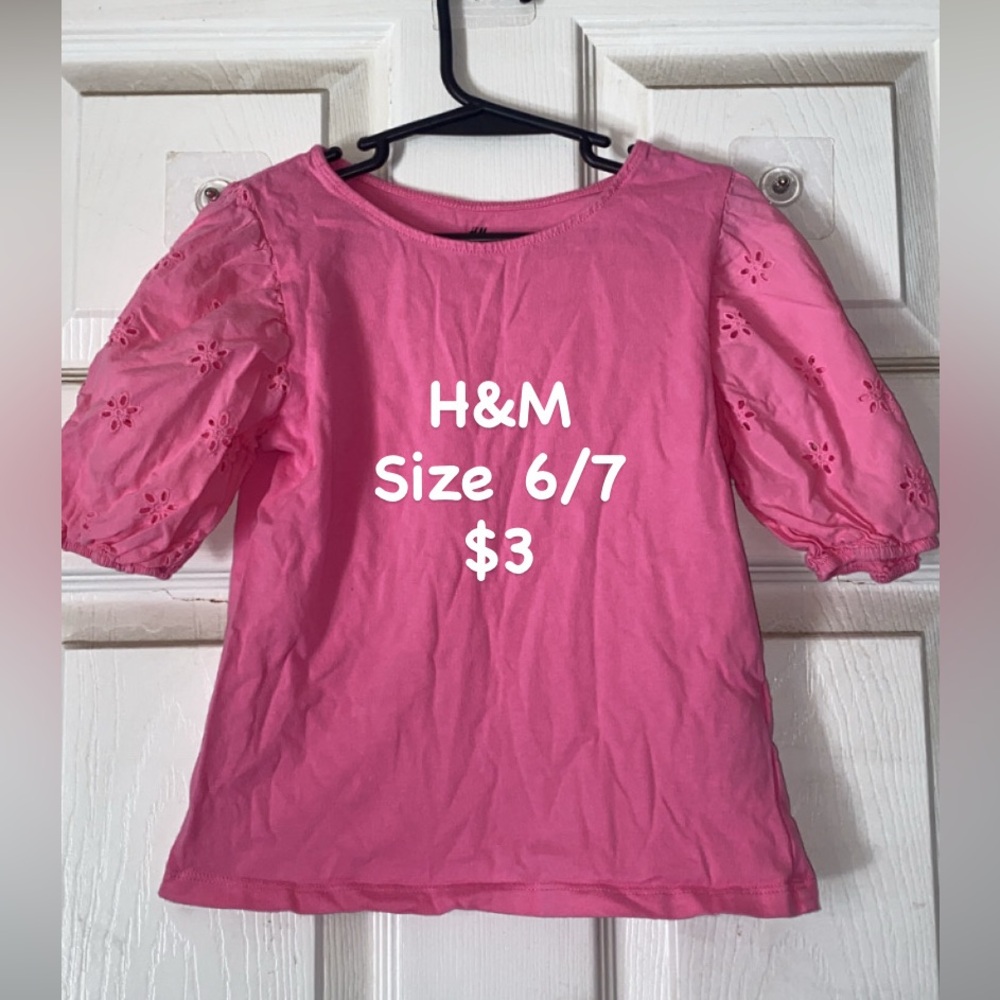 H&M Kids Pink Short Sleeve Tee